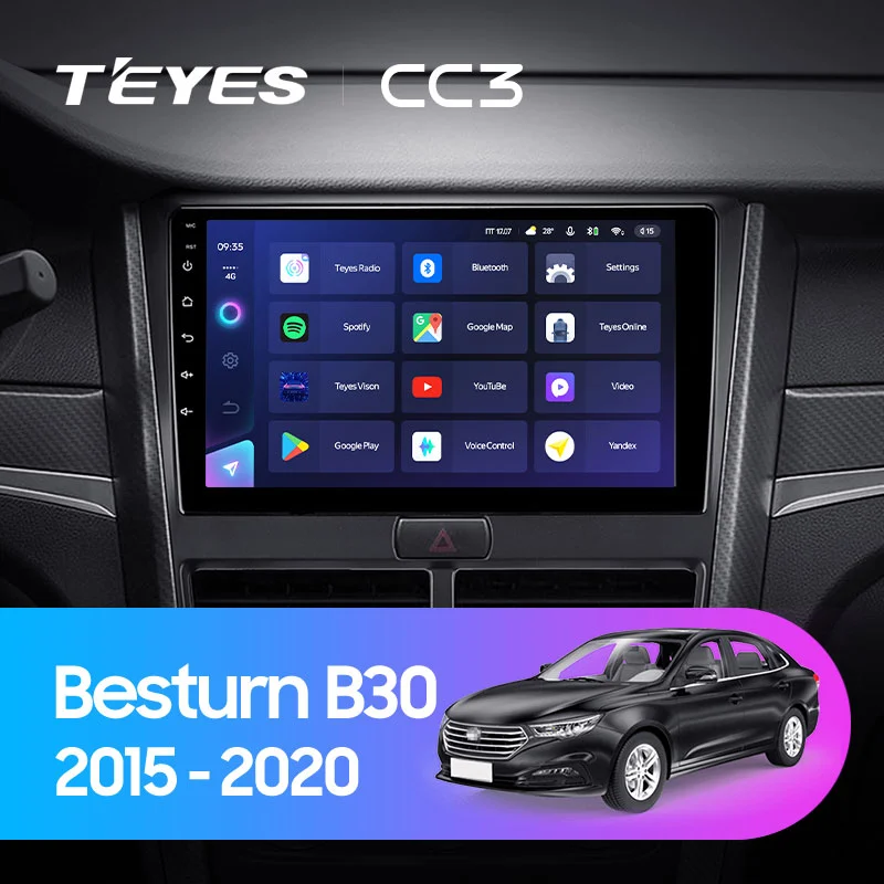 Комплект магнитолы TEYES CC3 9.0" для FAW Bestune B30 2015-2020
