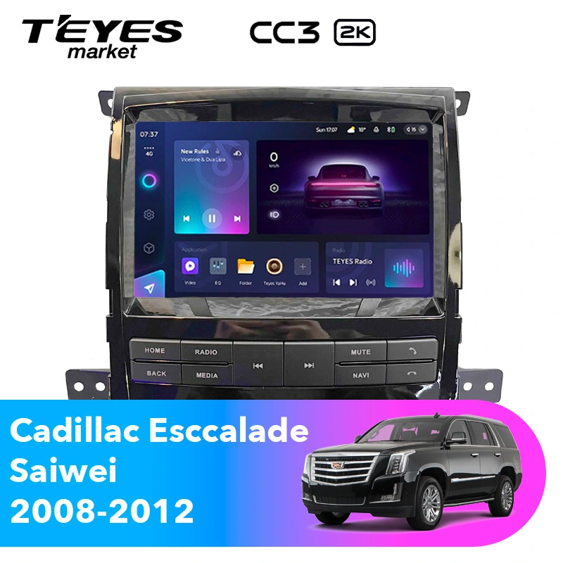 Комплект магнитолы TEYES CC3 2K 9.5" для Cadillac Escalade GMT900 2006-2014