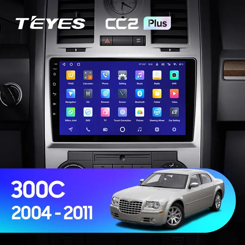 Комплект магнитолы TEYES CC2 Plus 9.0" для Chrysler 300C I 2004-2011