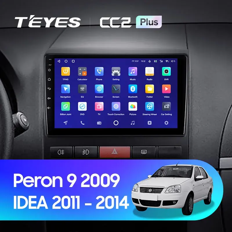 Комплект магнитолы TEYES CC2 Plus 9.0" для FIAT Idea 2011-2014