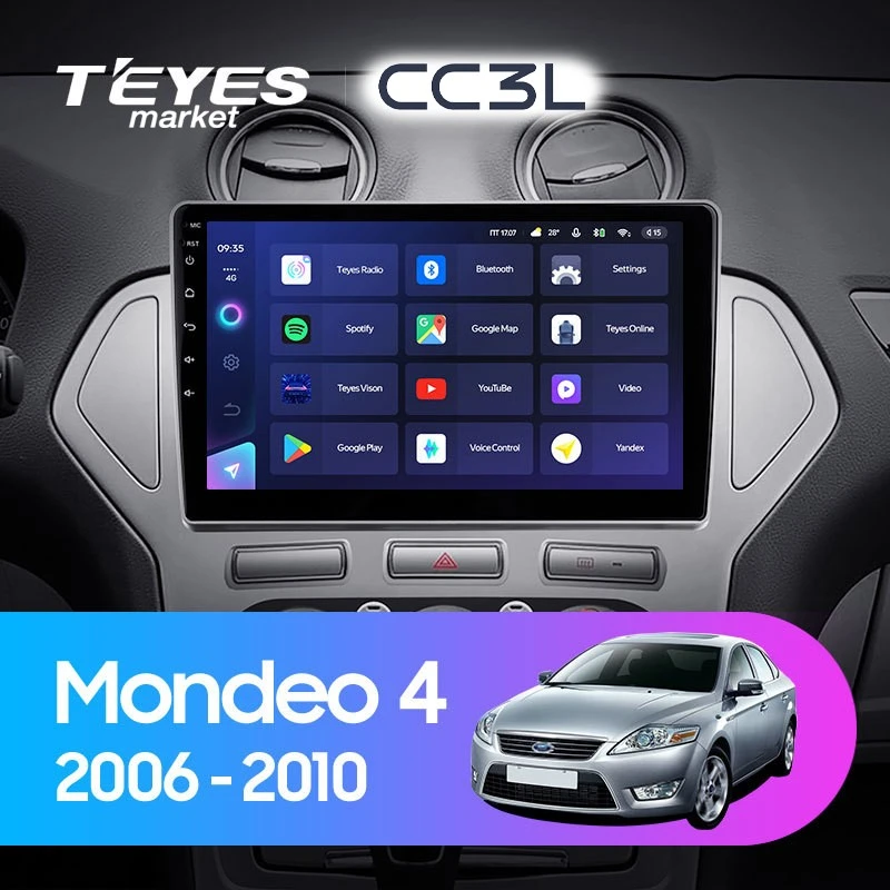 Комплект магнитолы TEYES CC3L 10.2" для Ford Mondeo