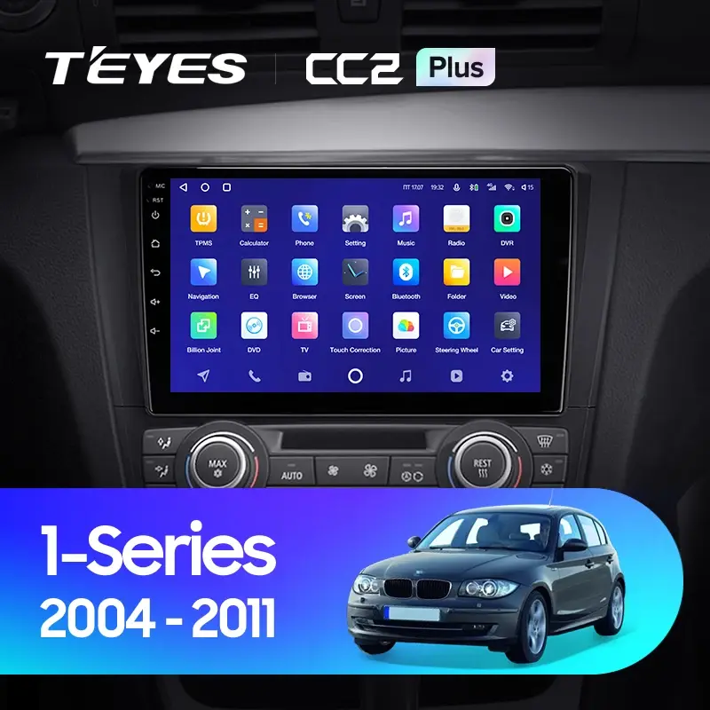 Комплект магнитолы TEYES CC2 Plus 9.0" для BMW 1 серия E81/E82/E87/E88 2004-2011