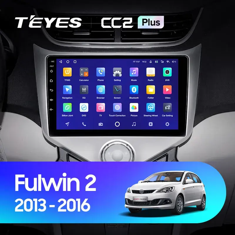 Комплект магнитолы TEYES CC2 Plus 9.0" для Chery Fulwin 2013-2016