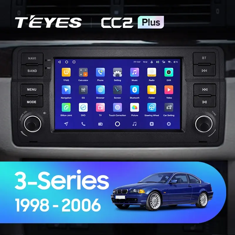 Комплект магнитолы TEYES CC2 Plus 7.0" для BMW 3 серия E46 1998-2006