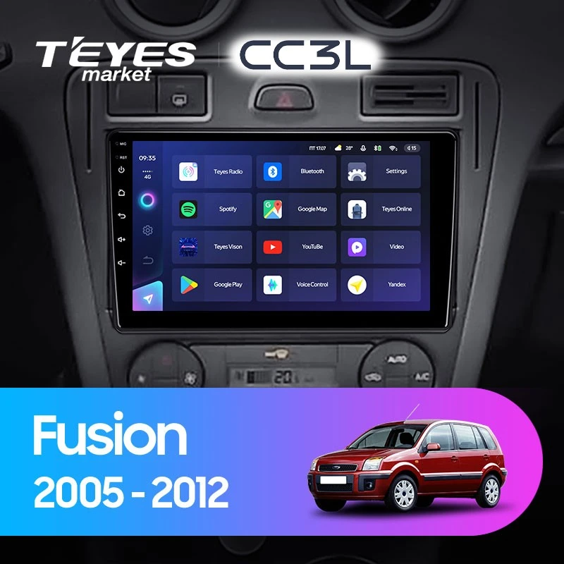 Комплект магнитолы TEYES CC3L 10.2" для Ford Fusion