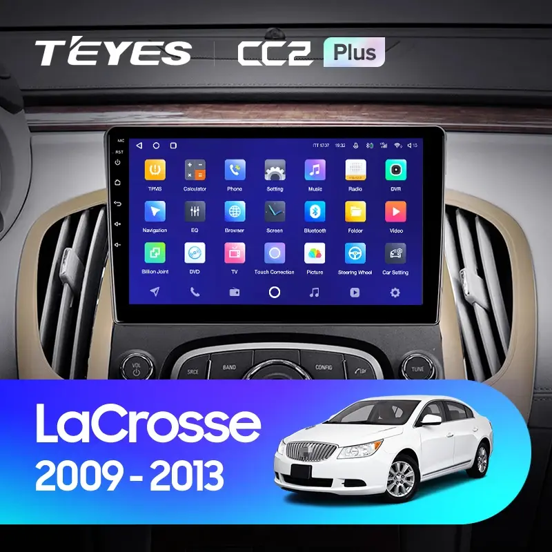 Комплект магнитолы TEYES CC2 Plus 9.0" для Buick LaCrosse II 2009-2013