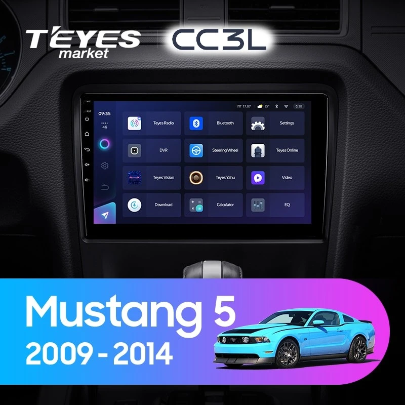 Комплект магнитолы TEYES CC3L 10.2" для Ford Mustang