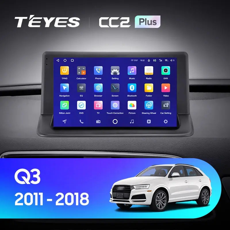 Комплект магнитолы TEYES CC2 Plus 9.0" для Audi Q3 I 2011-2018
