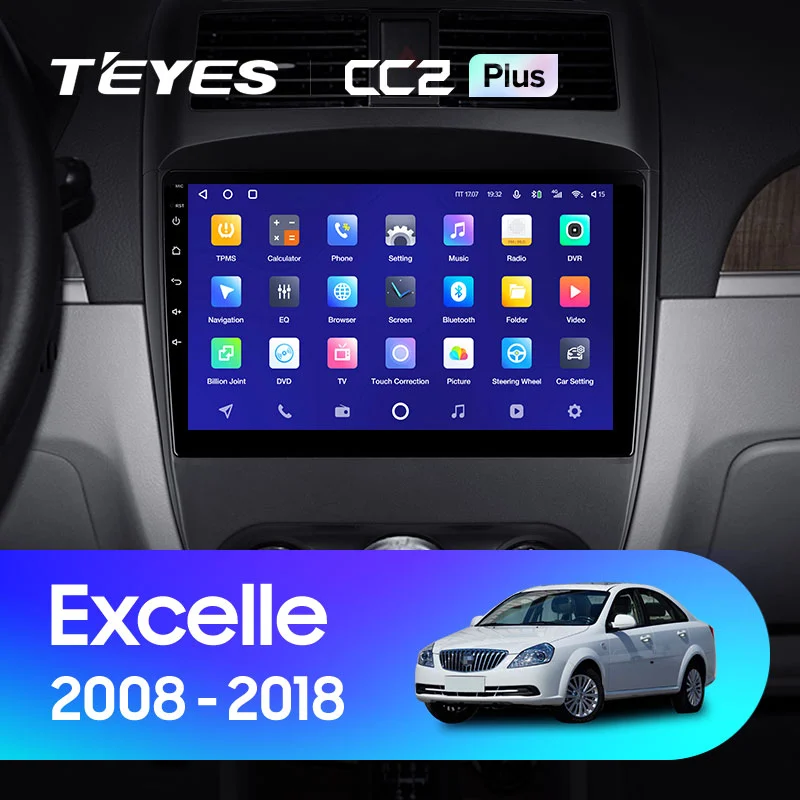 Комплект магнитолы TEYES CC2 Plus 10.2" для Buick Excelle III 2015-2017