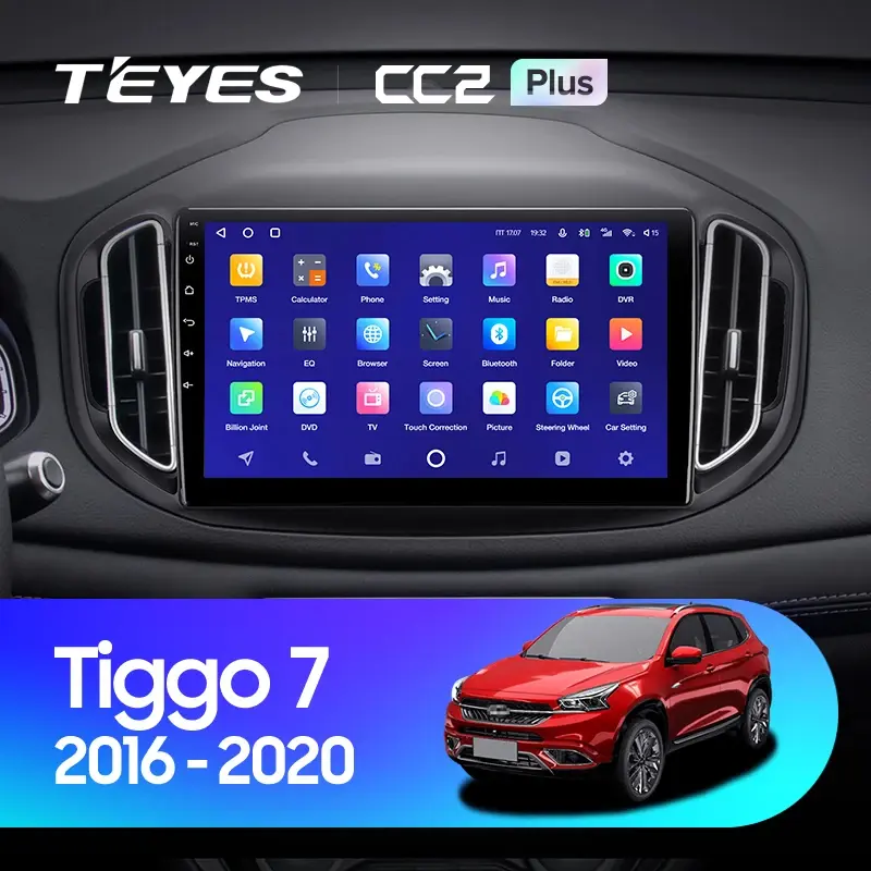 Комплект магнитолы TEYES CC2 Plus 10.2" для Chery Tiggo 7 I 2016-2020