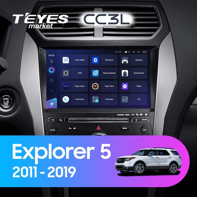 Комплект магнитолы TEYES CC3L 10.2" для Ford Explorer