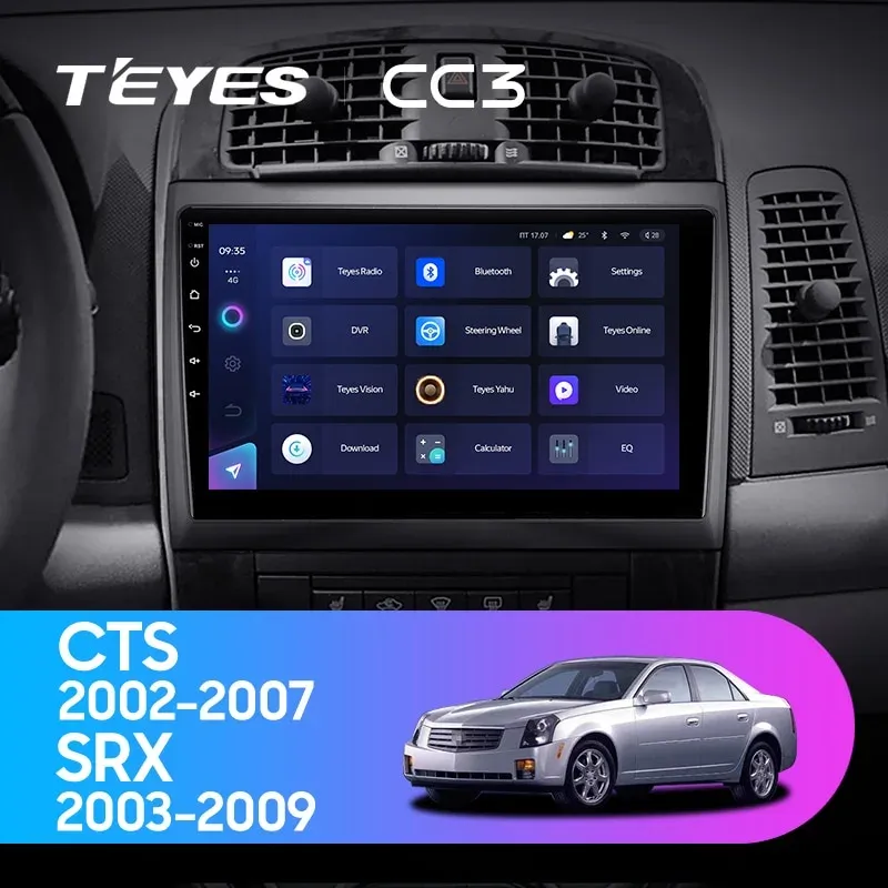 Комплект магнитолы TEYES CC3 10.2" для Cadillac CTS I 2002-2007