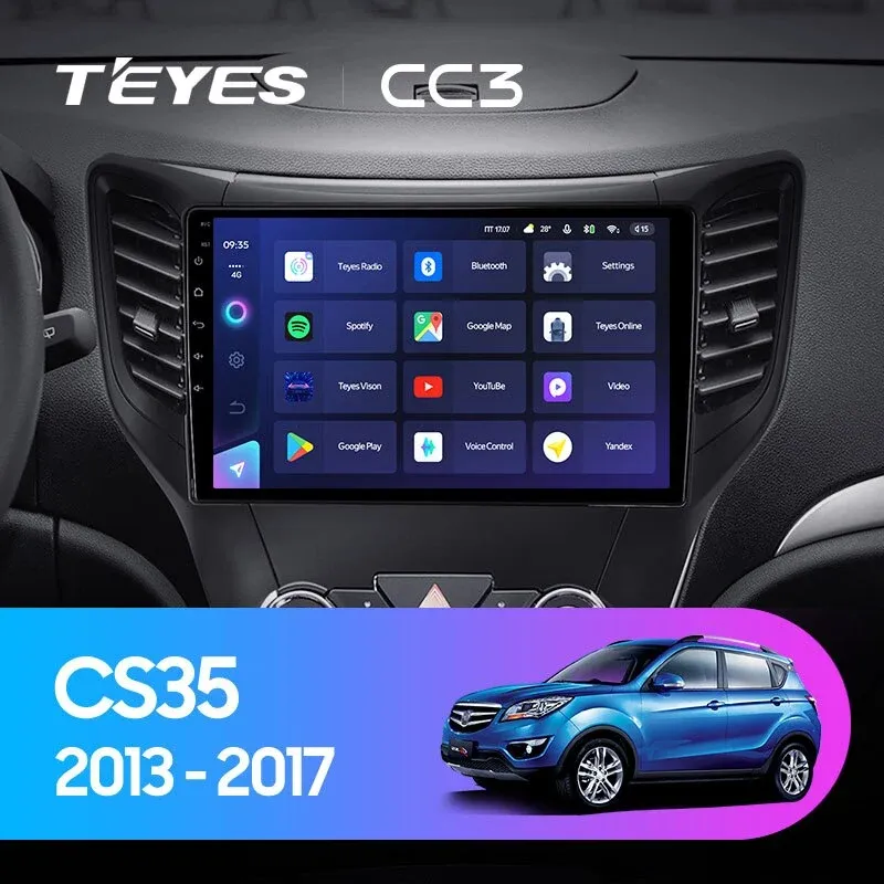 Комплект магнитолы TEYES CC3 10.2" для Changan CS35 I 2013-2023