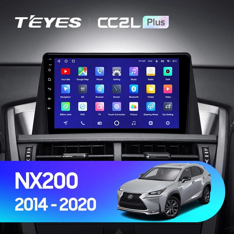 Комплект магнитолы TEYES CC2 Plus 9.0" для Lexus NX Z10 2014-2021