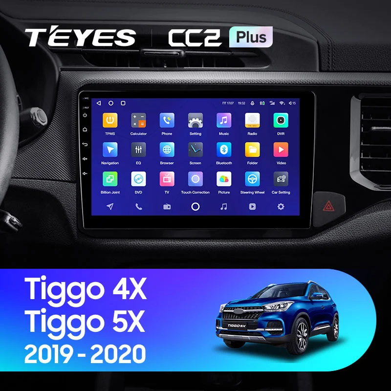 Комплект магнитолы TEYES CC2 Plus 10.2" для Chery Tiggo 4 I 2017-2019