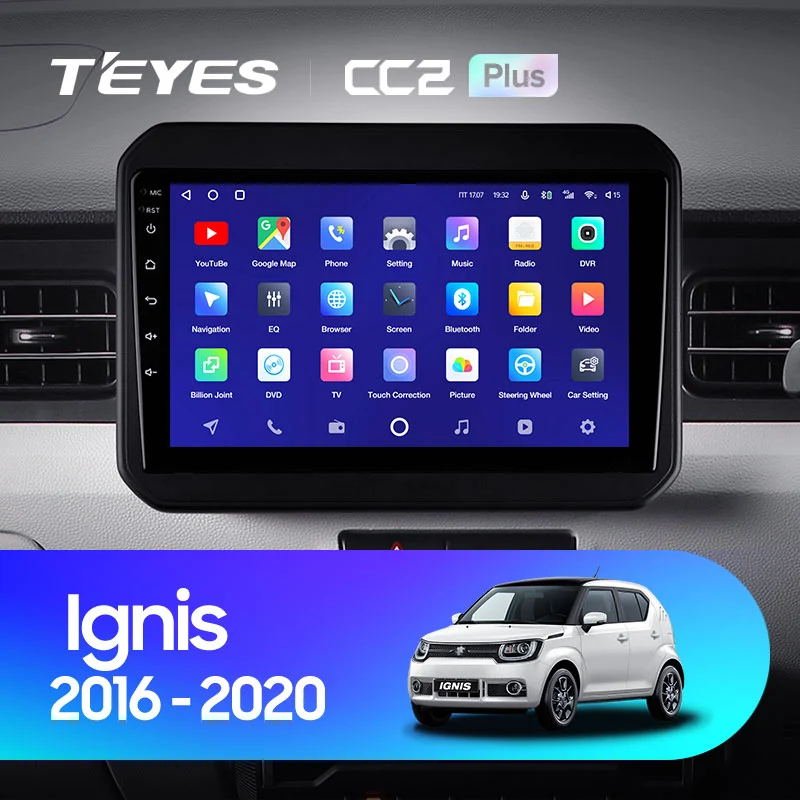 Комплект магнитолы TEYES CC2 Plus 9.0" для Suzuki Ignis III 2016-2023