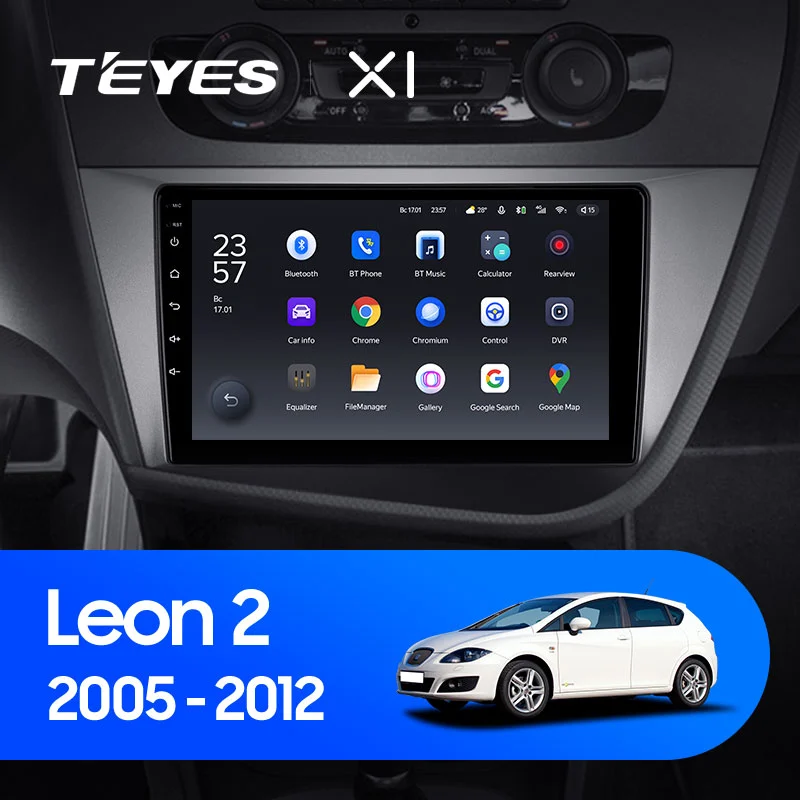 Штатная магнитола TEYES X1 9.0" для SEAT Leon III 2012-2023