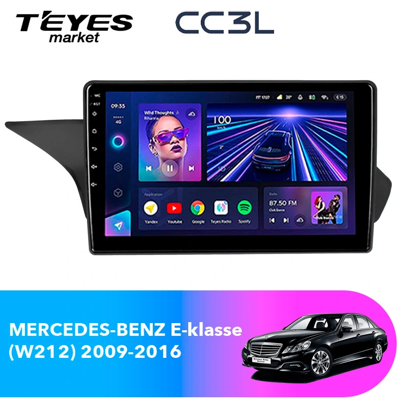 Комплект магнитолы TEYES CC3L 10.2" для Mercedes-Benz E-класс