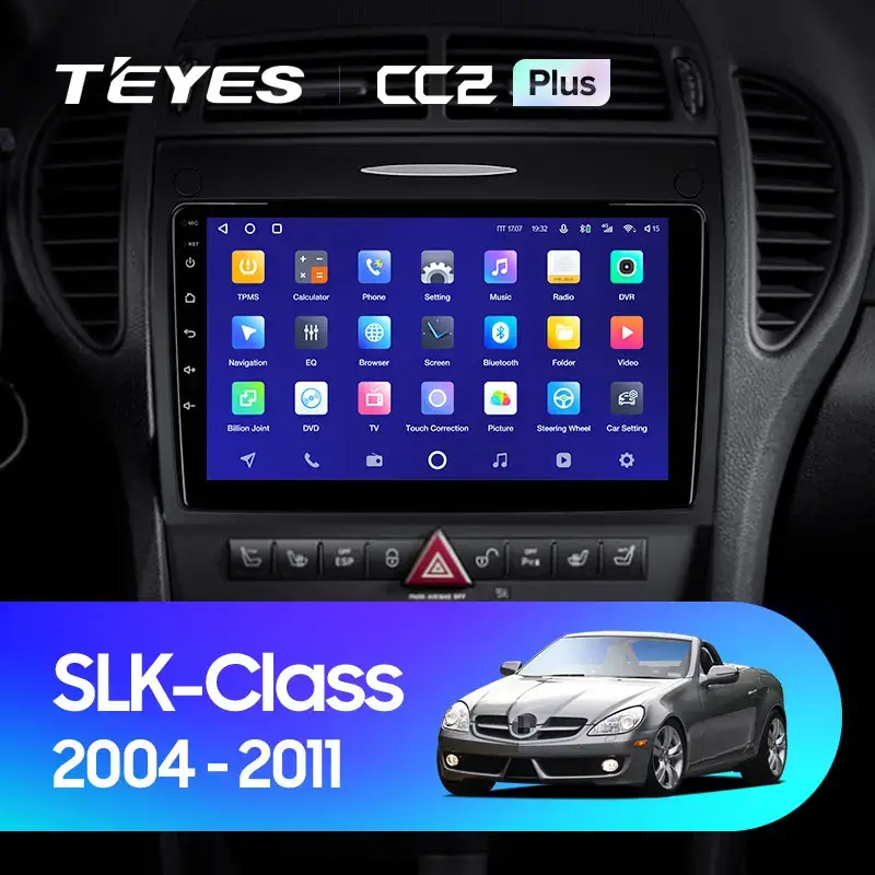 Комплект магнитолы TEYES CC2 Plus 9.0" для Mercedes-Benz SLK-класс R171 2004-2011