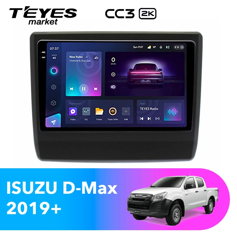 Комплект магнитолы TEYES CC3 2K 9.5" для Isuzu D-Max III 2020-2023