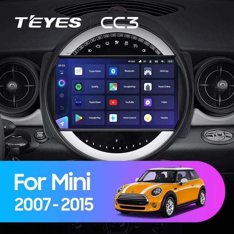 Комплект магнитолы TEYES CC3 9.0" для MINI Cooper II 2006-2010