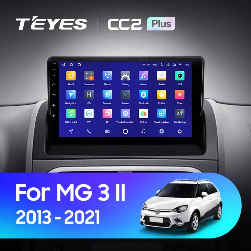 Комплект магнитолы TEYES CC2 Plus 9.0" для MG 3 Cross 2013-2021