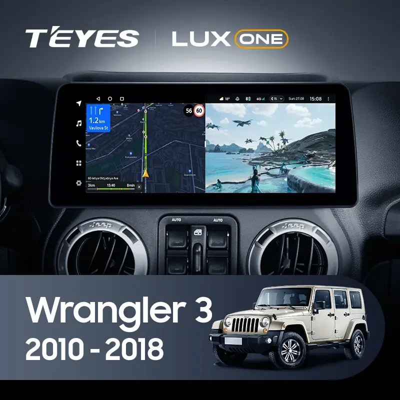 Мультимедиа TEYES LuxOne 4/32 для Jeep Wrangler 3 JK 2010-2018