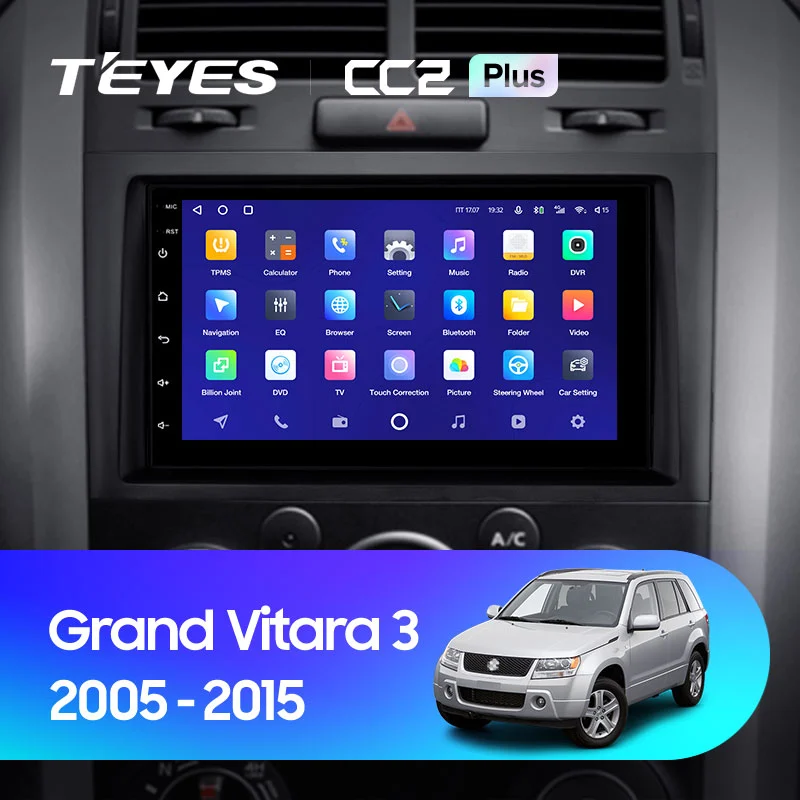 Комплект магнитолы TEYES CC2 Plus 7.0" для Suzuki Grand Vitara II 2005-2015