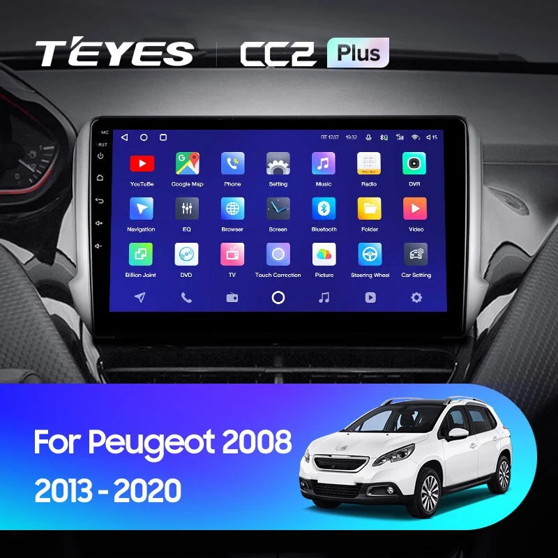 Комплект магнитолы TEYES CC2 Plus 10.2" для Peugeot 2008 I 2013-2019