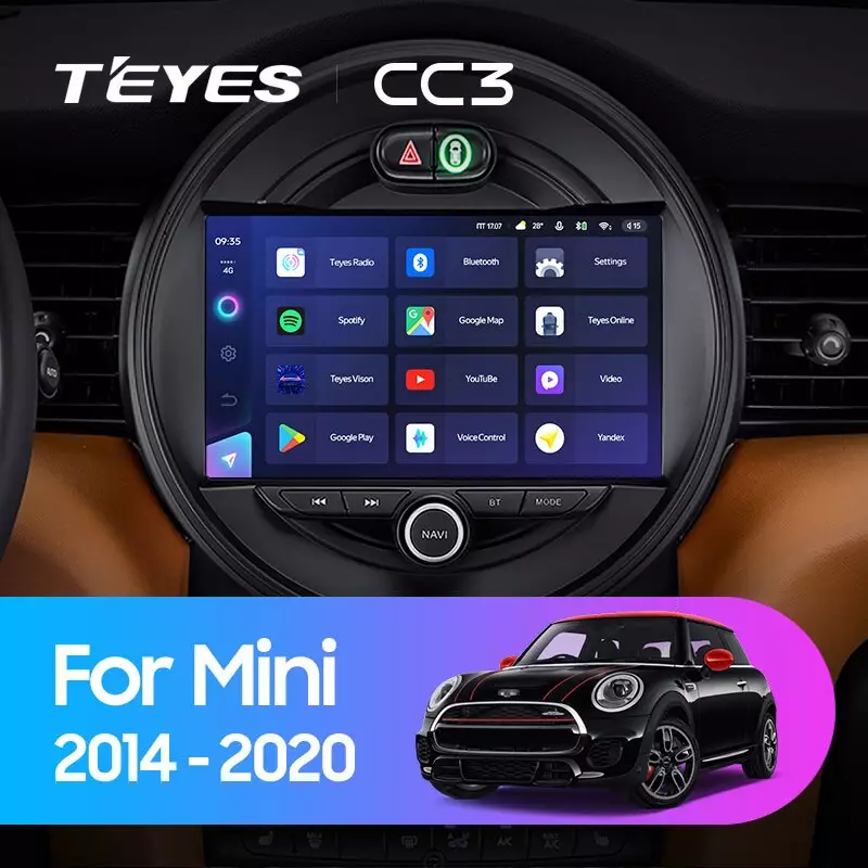 Комплект магнитолы TEYES CC3 9.0" для MINI Cooper III 2013-2018