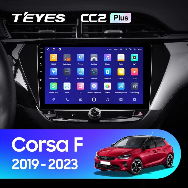 Комплект магнитолы TEYES CC2 Plus 9.0" для Opel Corsa F 2019-2023