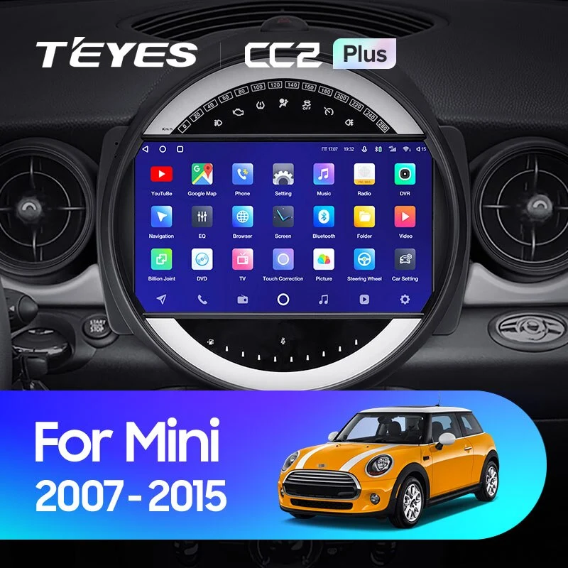 Комплект магнитолы TEYES CC2 Plus 9.0" для MINI Cooper II 2006-2010